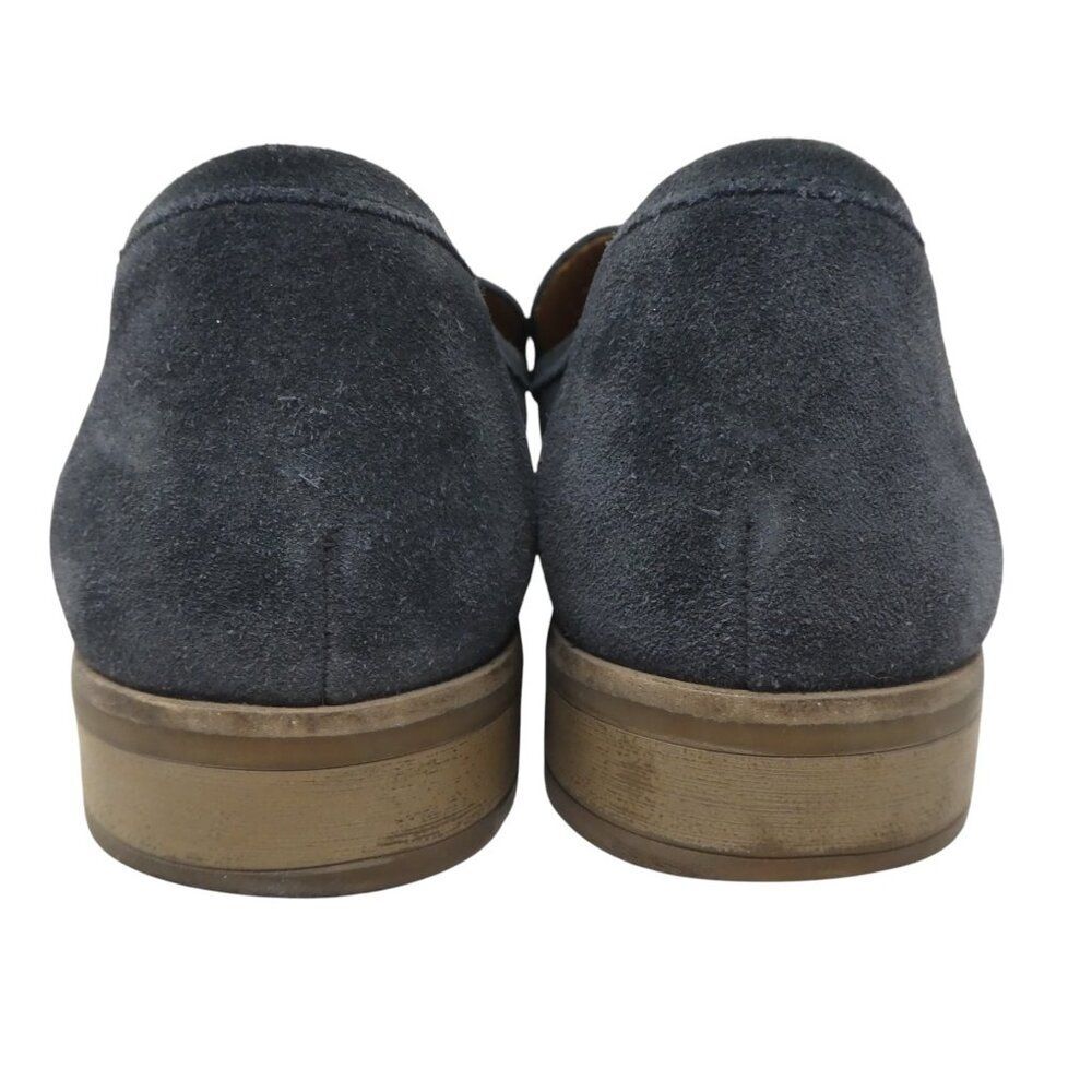Clarks Trish Calla Blue Suede Laser Cut Loafers Flats‎ Womens 8.5 - Picture 9 of 13